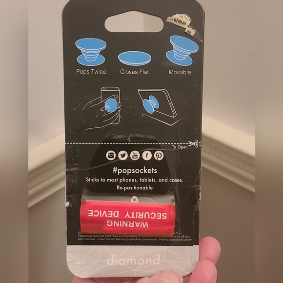 PopSockets Phone Grip & Stand - Metallic Rose Gold - Picture 5 of 6